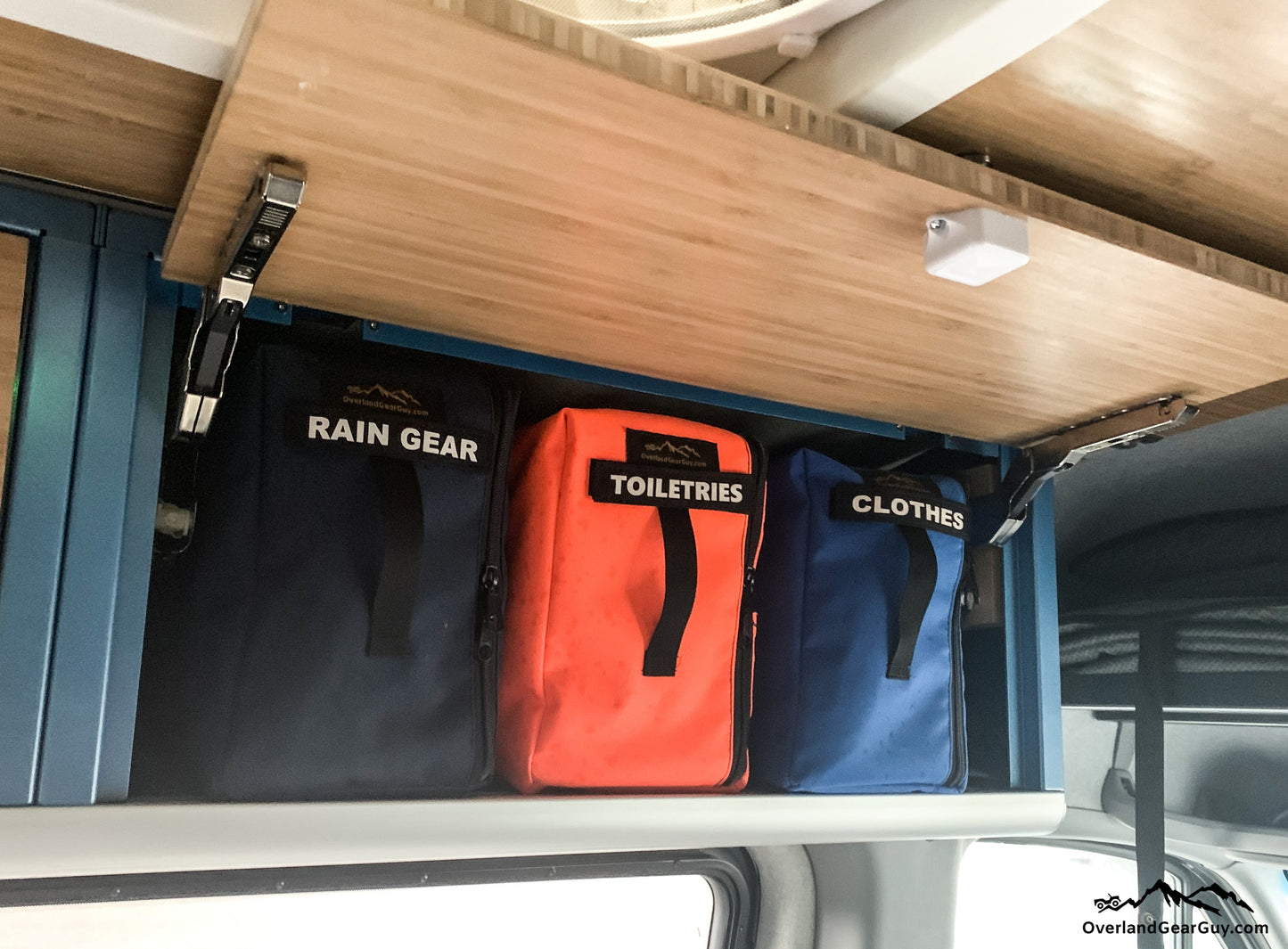Overhead Cabinet Storage Bags for Storyteller Overland Vans