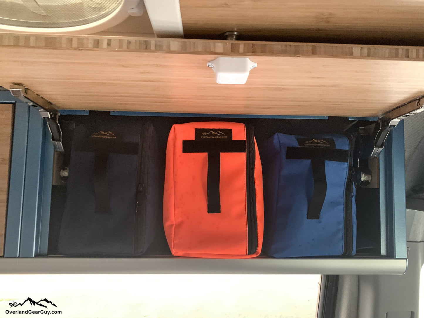Overhead Cabinet Storage Bags for Storyteller Overland Vans