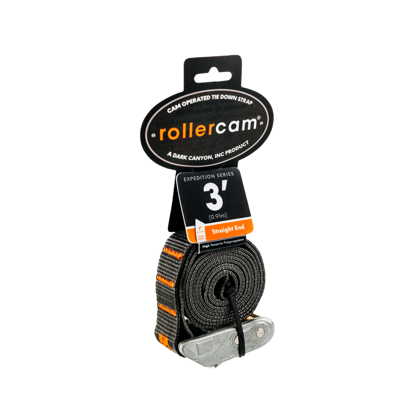 Rollercam 1-Inch Cam Strap, Straight End