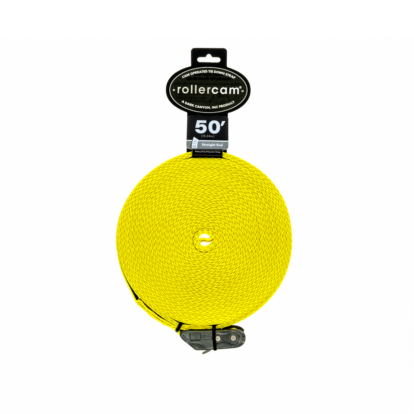 Rollercam 1-Inch x 50-Foot Cam Strap, Straight End