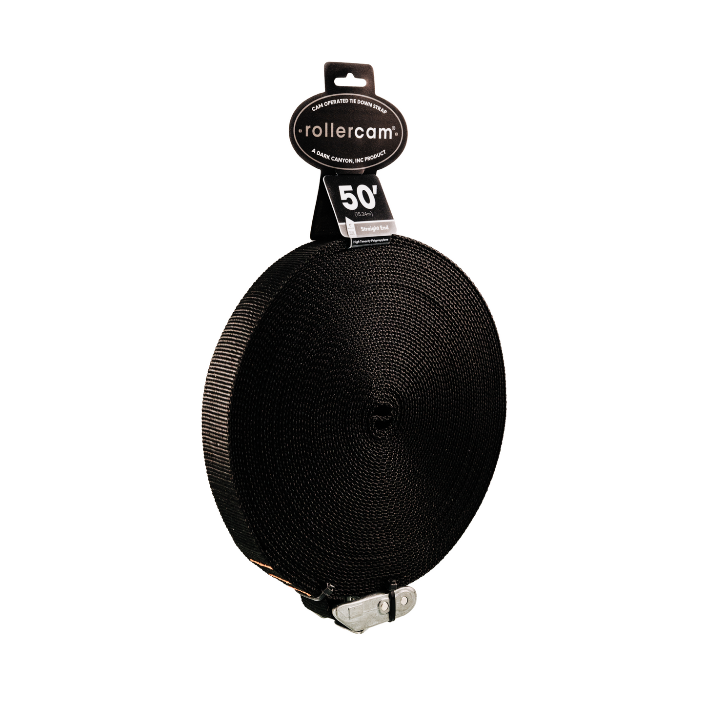 Rollercam 1-Inch x 50-Foot Cam Strap, Straight End
