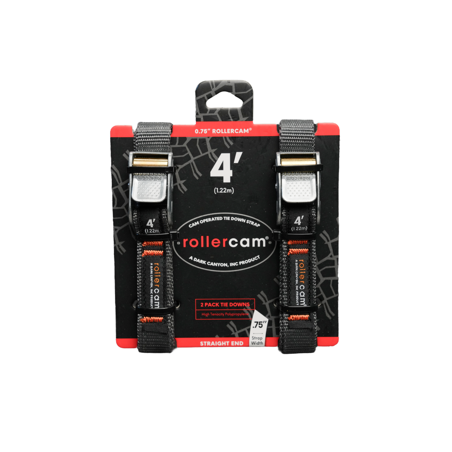 Rollercam 0.75-Inch Cam Strap, Straight End