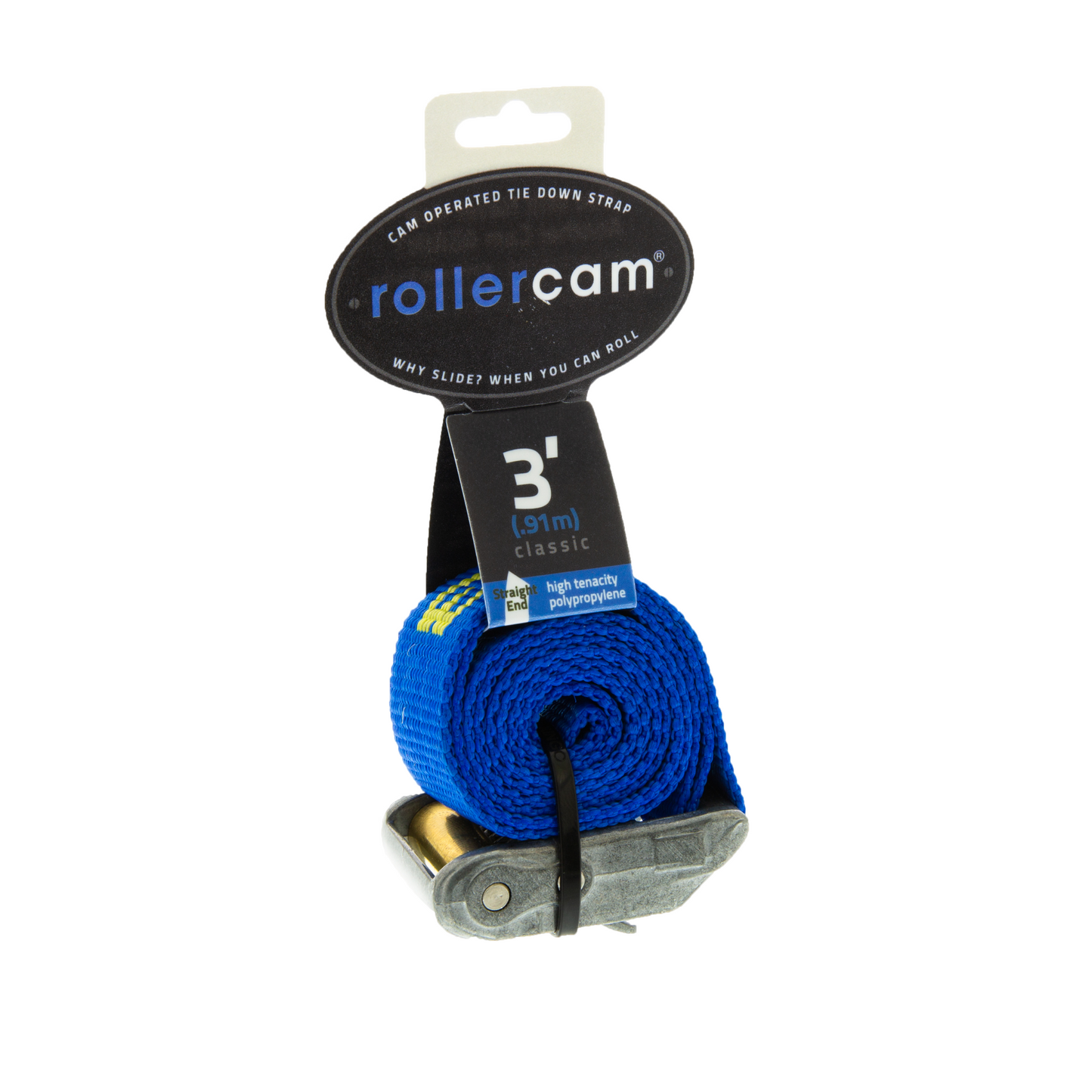 Rollercam 1-Inch Cam Strap, Straight End