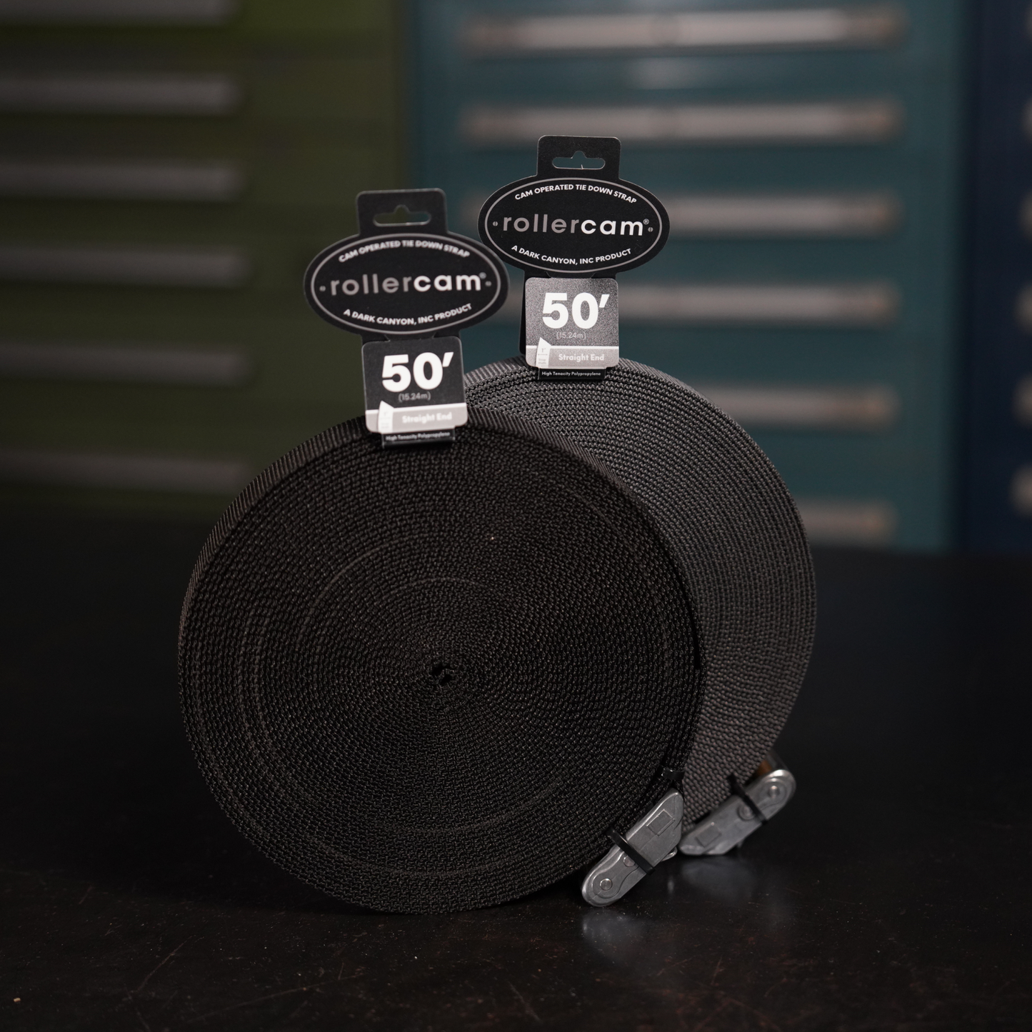 Rollercam 1-Inch x 50-Foot Cam Strap, Straight End