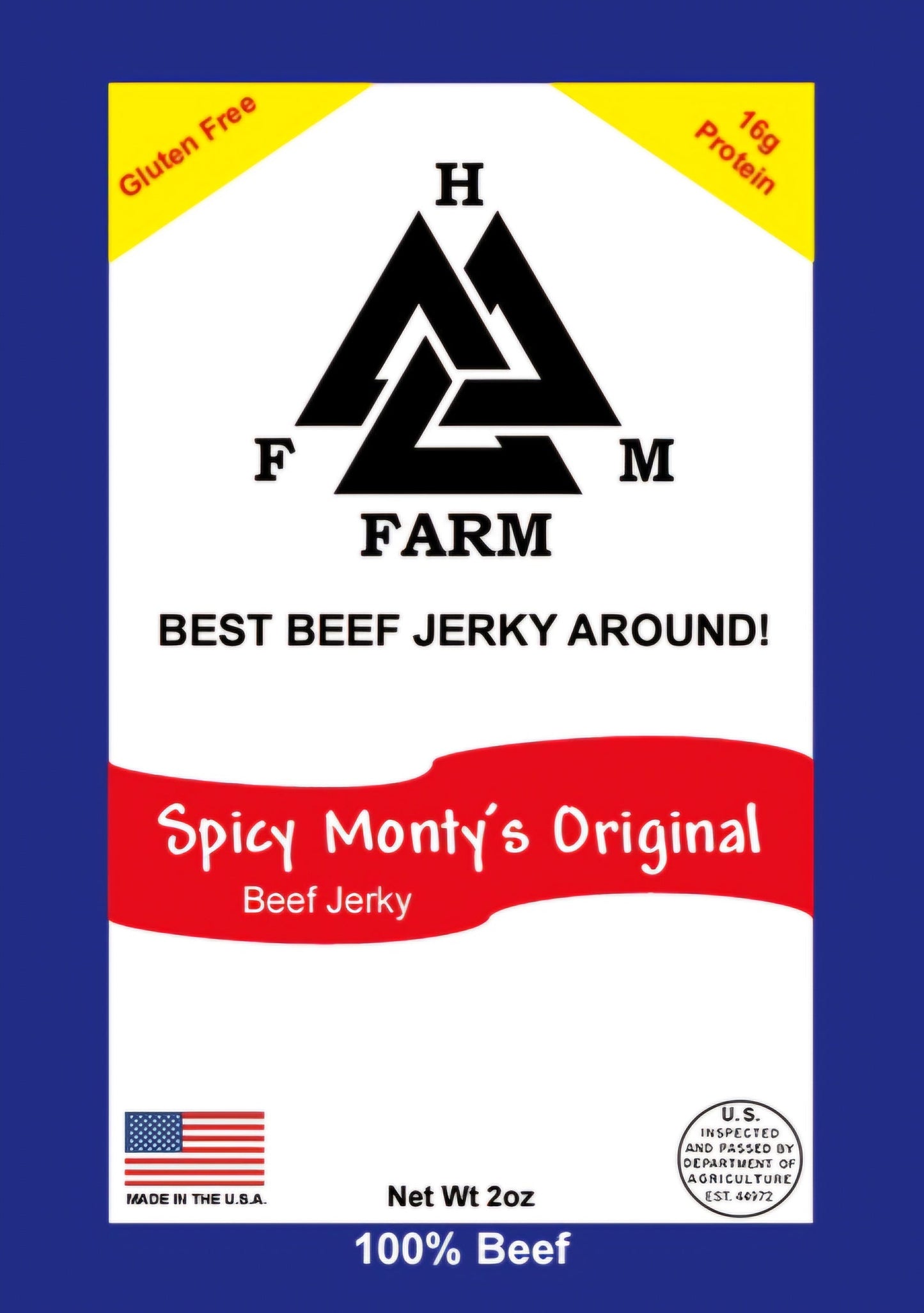 HFM Farm Spicy Monty's Original Beef Jerky