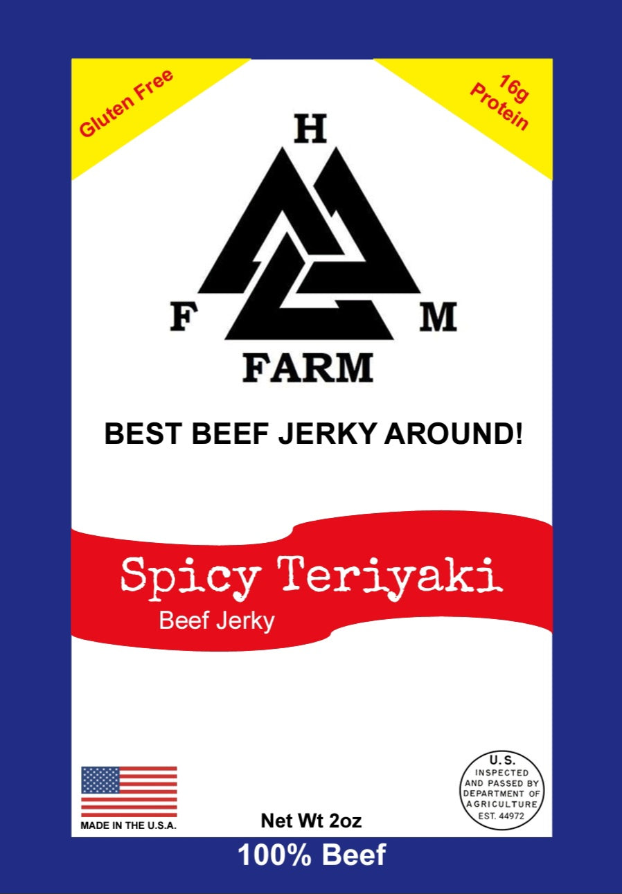 HFM Farm Spicy Teriyaki Beef Jerky