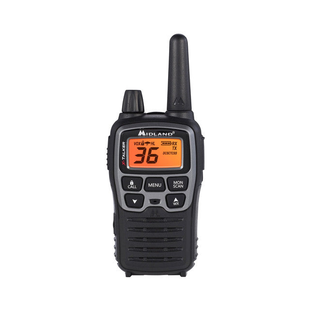Midland X-Talker Two-Way Radio Pair Kit with Headsets, Chargers & Case