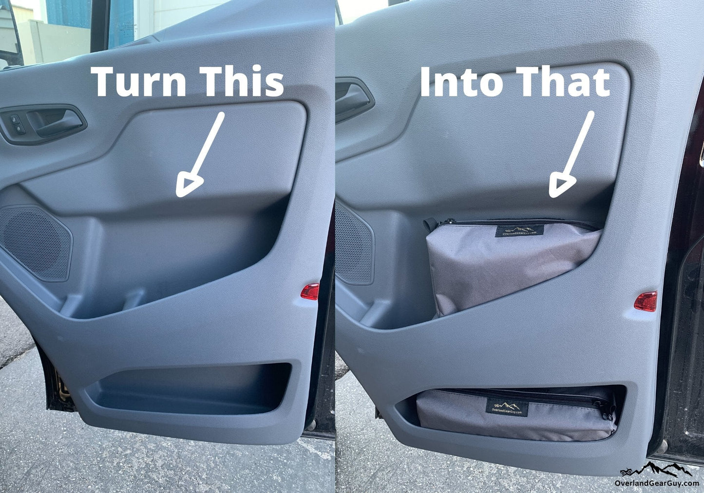 Transit Storage Cubby Pouches Set – Ford Transit Door Organizer