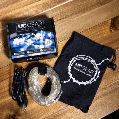 UC Gear 32 ft Cold White LED Camp String Light