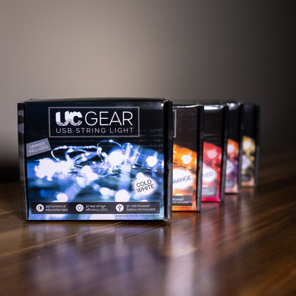 UC Gear 32 ft Cold White LED Camp String Light