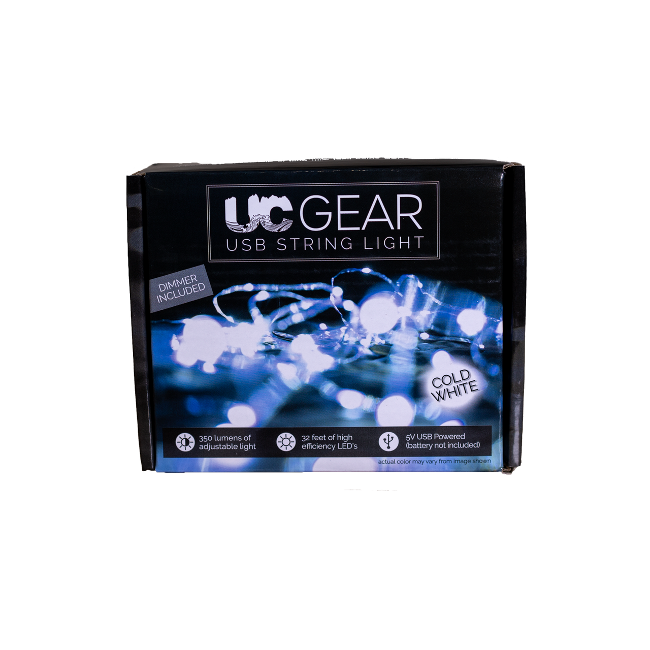 UC Gear 32 ft Cold White LED Camp String Light