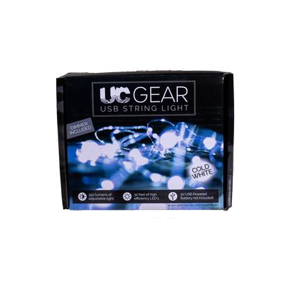 UC Gear 32 ft Cold White LED Camp String Light