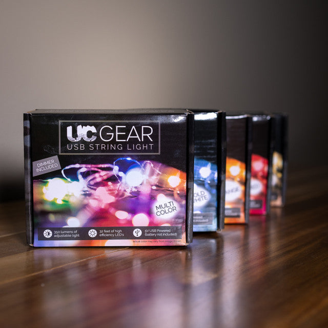 UC Gear LED Camp String Lights 32' — Multi-Color