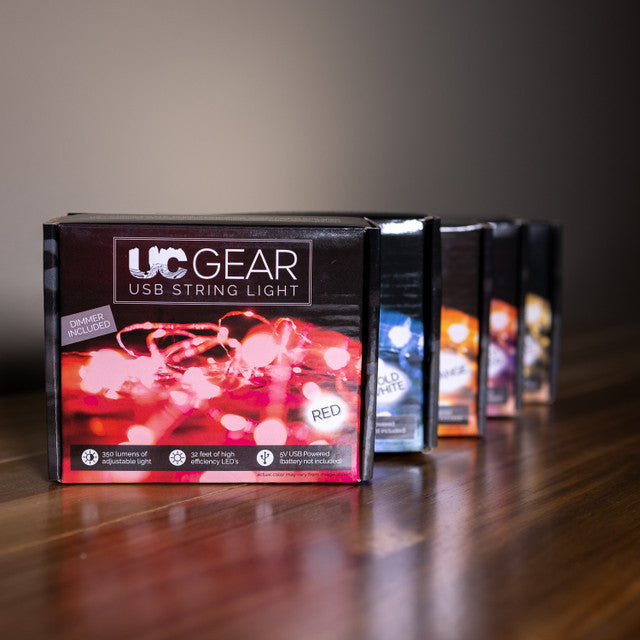 UC Gear 32 ft LED String Lights - Red