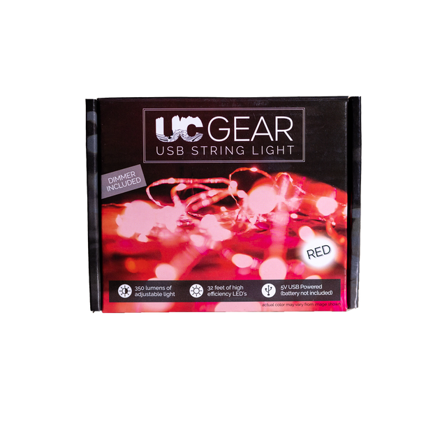 UC Gear 32 ft LED String Lights - Red