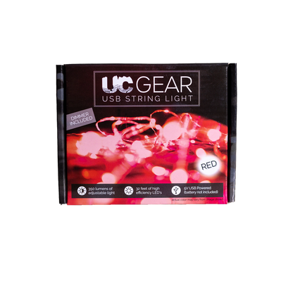 UC Gear 32 ft LED String Lights - Red