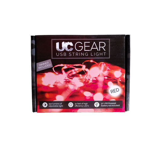 UC Gear 32 ft LED String Lights - Red