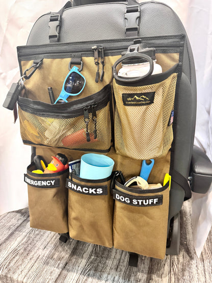 Voyager Seat Organizer — Universal Vehicle Seat-Back Storage