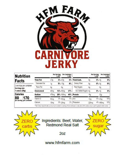 HFM Farm Carnivore Beef Jerky