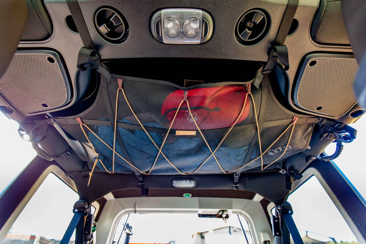 Jeep Wrangler JKU Attic — Overhead MOLLE Storage